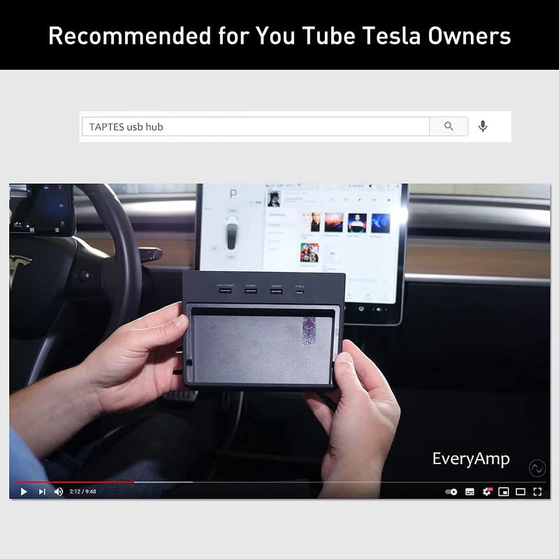 TAPTES USB Hub 5 in 1 Ports for Tesla Model 3 Before June 2020(Not Fit for Model Y),Dashcam & Sentry Mode Viewer USB Hub dongle USB (Not Fit for Tesla Model 3 Produced After June 2020) - Image 3